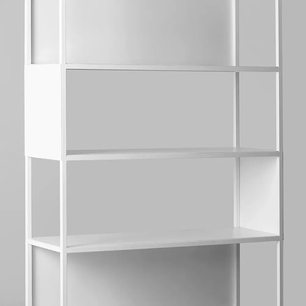 Knjižnica HYLLER SIDE metal, bijela — stražnji prikaz