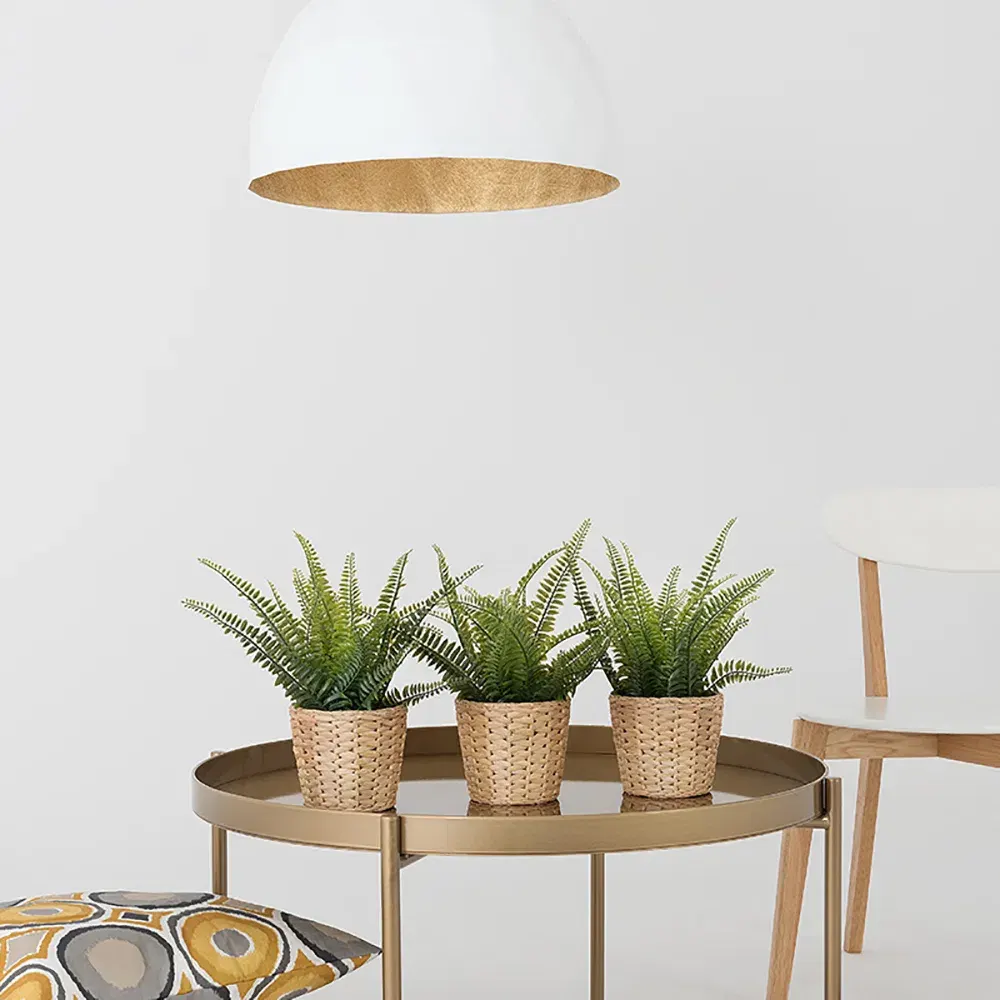 Plafonska lampa LEONARD L – zlatna-bijela — detalj