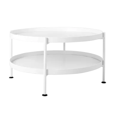 Klub stol HANNA metal 60-2F - bijela