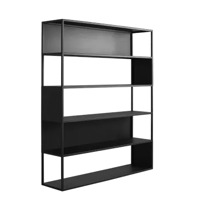 Stalak za knjige HYLLER SIDE metal, crna