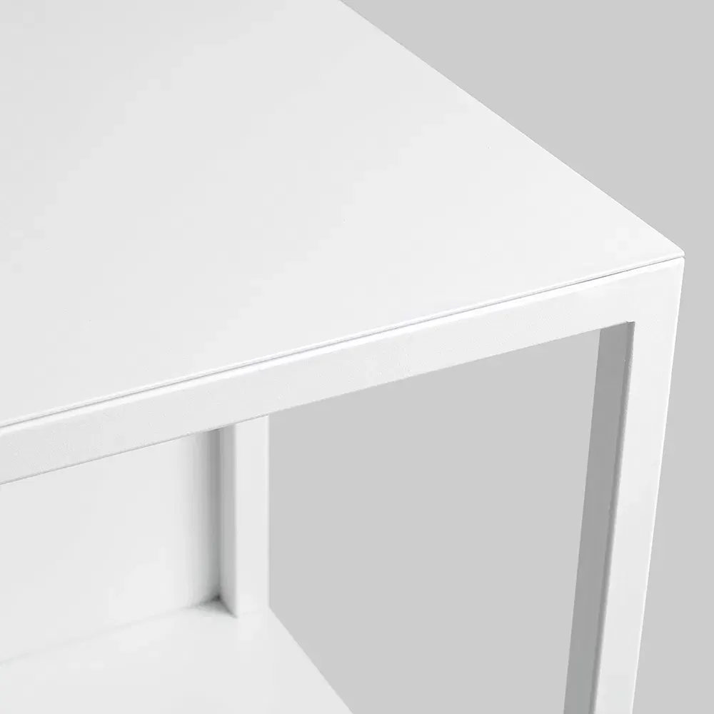 Knjižnica HYLLER SIDE metal, bijela — detalj