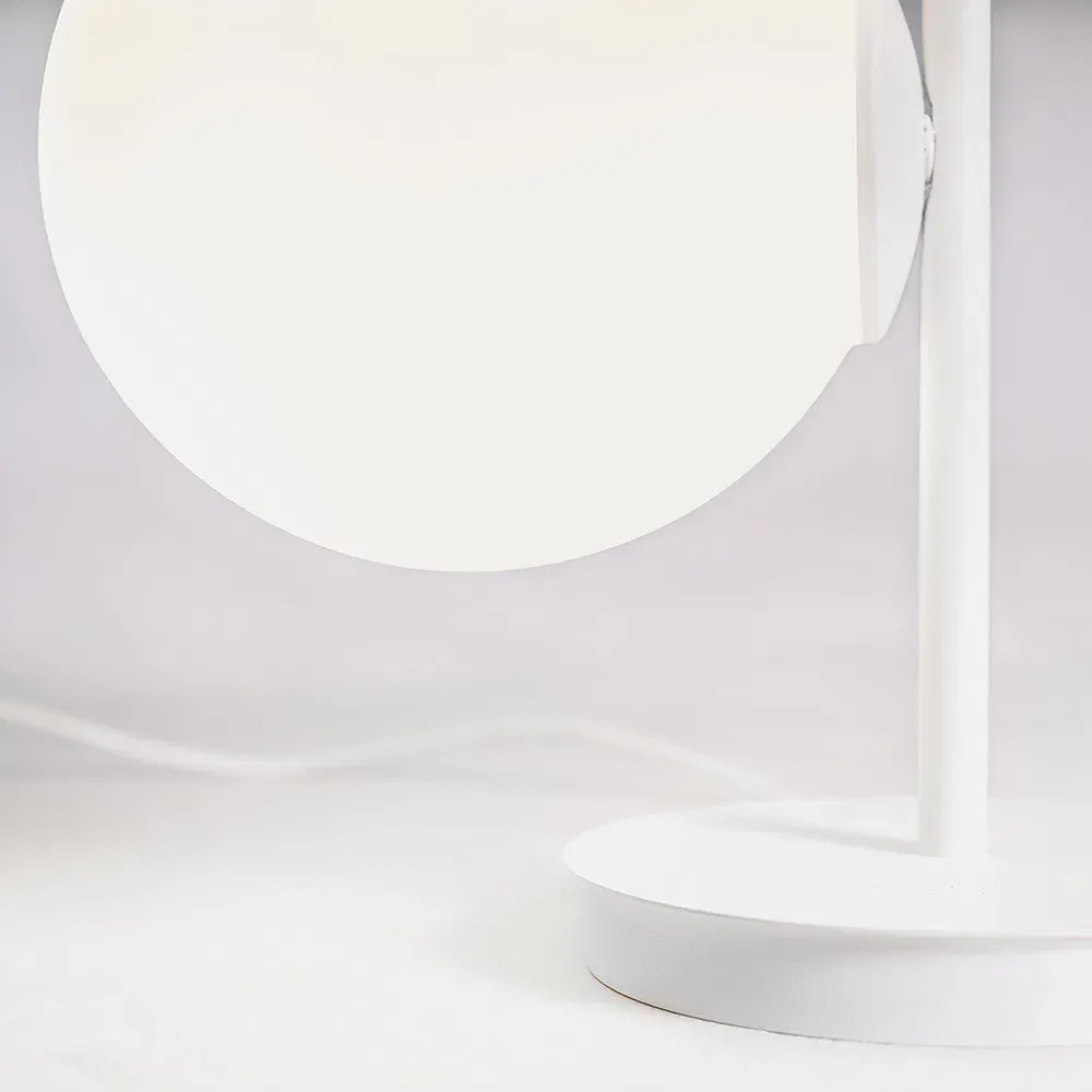 Stol lampa BOBLER – bijela — gornji prikaz