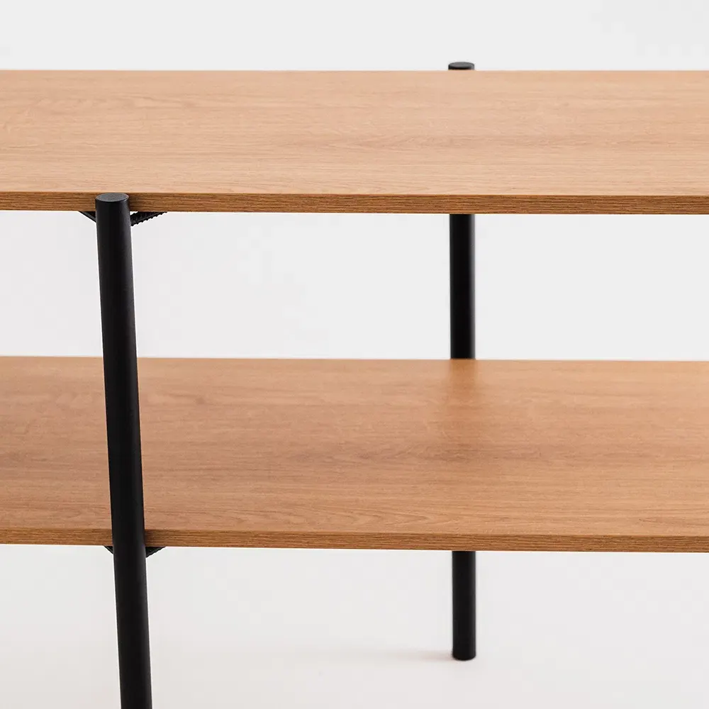Konzolni stol RAVE BASIC 110 – hrast(3395), crna — detalj