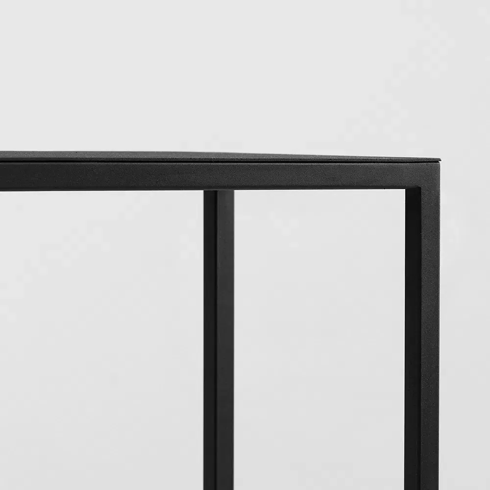 Regal JULITA metal 75-1F, crna — bočni prikaz