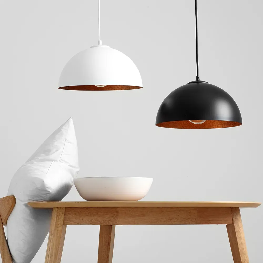 Plafonska lampa LORD 35 – bakreno-bijela — detalj