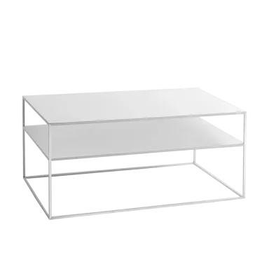 Klub stol TENSIO 2 FLOOR metal, bijela