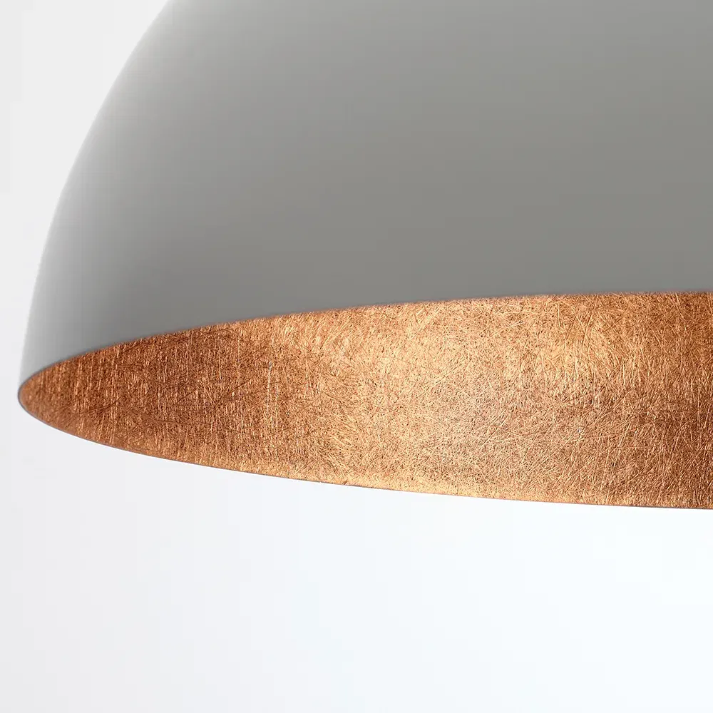 Plafonska lampa LORD 90 – bakreno-bijela — detalj