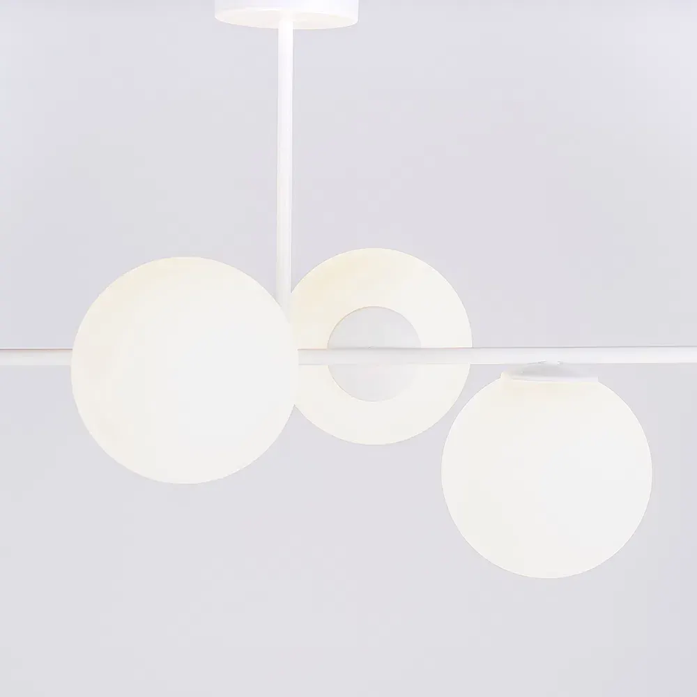 Viseća lampa BOBLER vodoravna – bijela — detalj