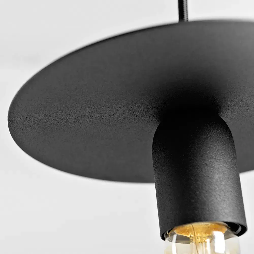 Viseća lampa SKIVAS S – crna — detalj