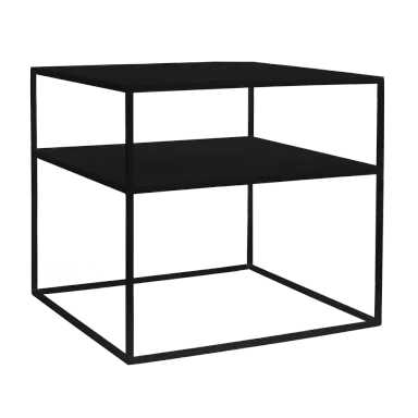 Klub stol TENSIO 2 FLOOR metal 50 - crna