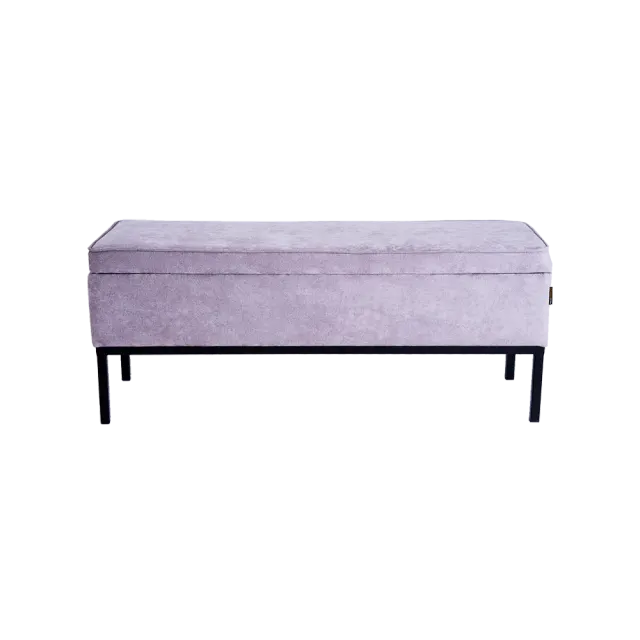 Tabure EDI 120, siva sky — POUF 120×40×50 | V&B Casa