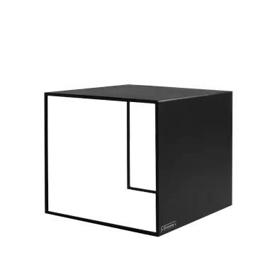 Klub stol 2WALL metal 50, crna
