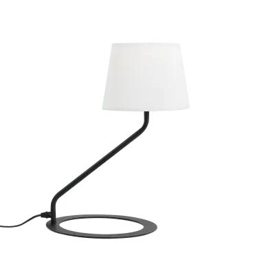 Stol lampa SHADE lampa - SHADE bijela noga crna, bijela/crna