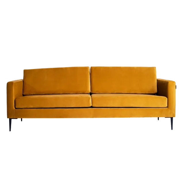 Trosjed VERGAN - passion fruit, crna 212×88×82 | V&B Casa