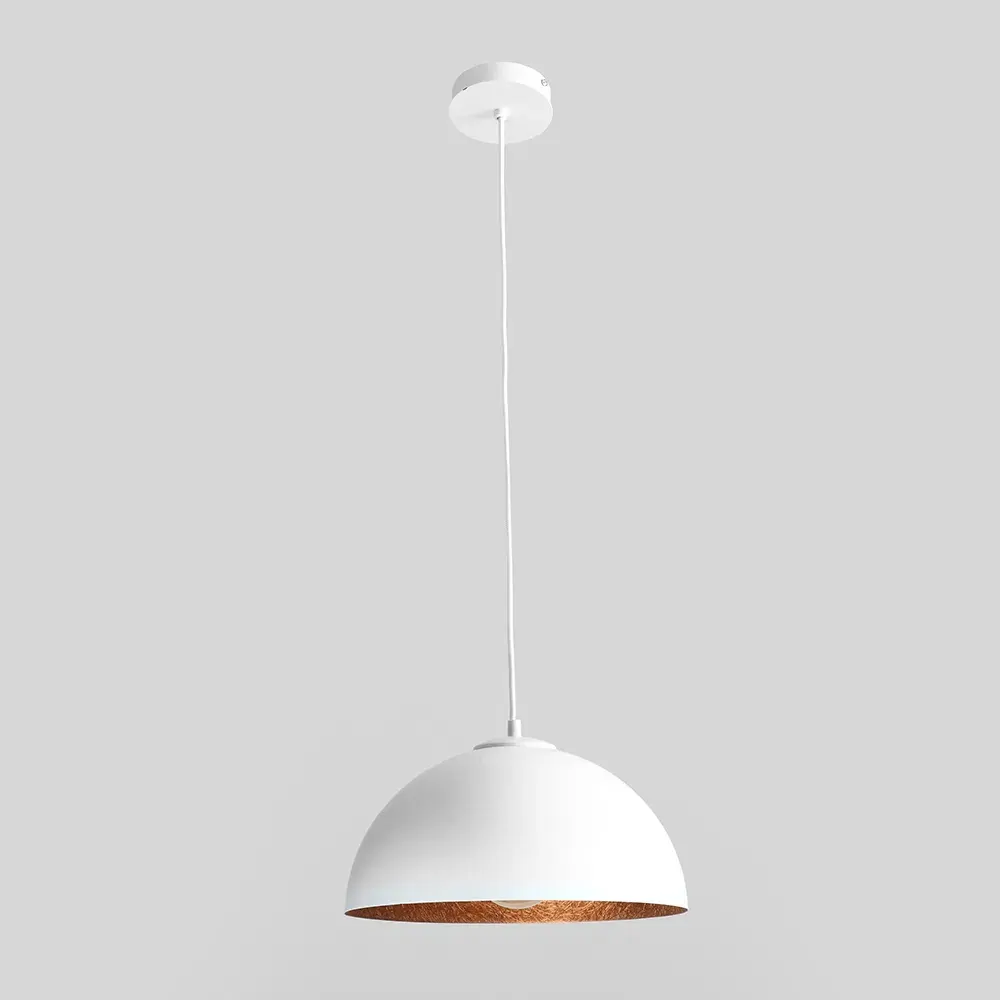 Plafonska lampa LORD 35 – bakreno-bijela — gornji prikaz