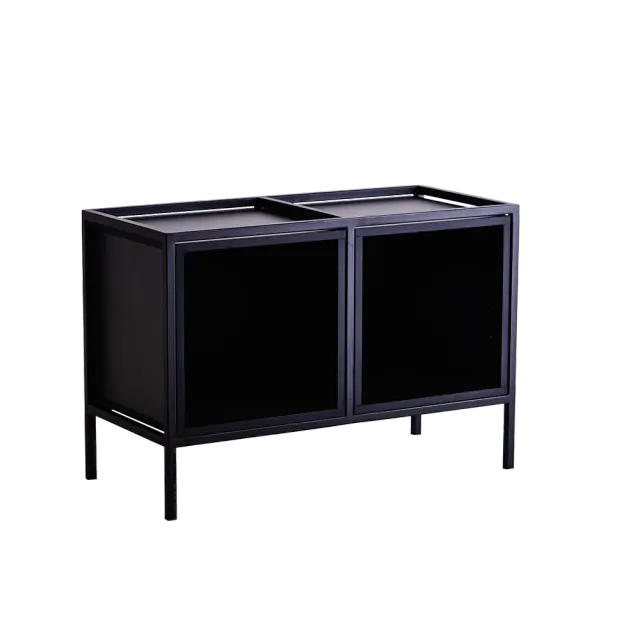 Regal SKAP crna 2R1 BOKS x2 — ploča za namještaj 88×40×60