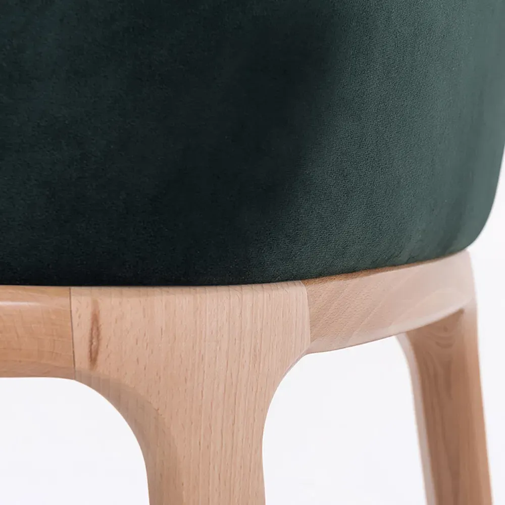 Stolica LULU – bottle zelena — detalj