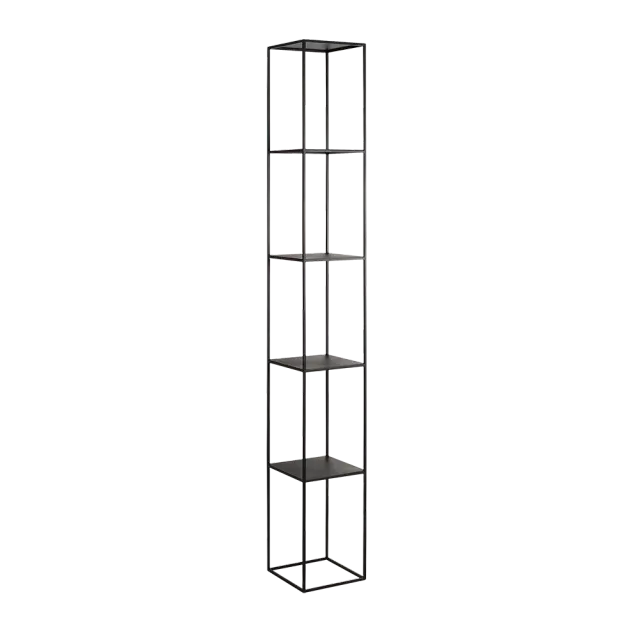 Stalak za knjige TENSIO PILLAR 5F - crna