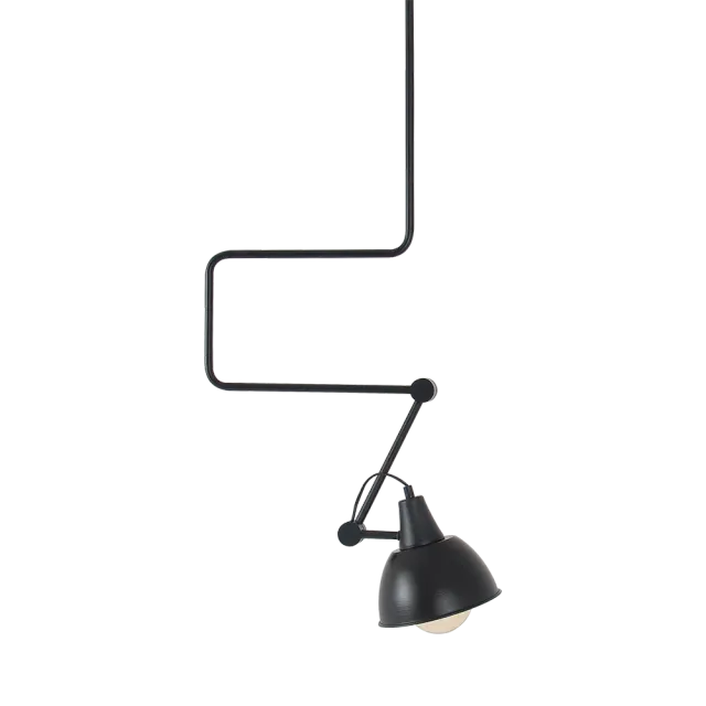 COBEN crna — Plafonska lampa — praškasto lakirano 32×94×18
