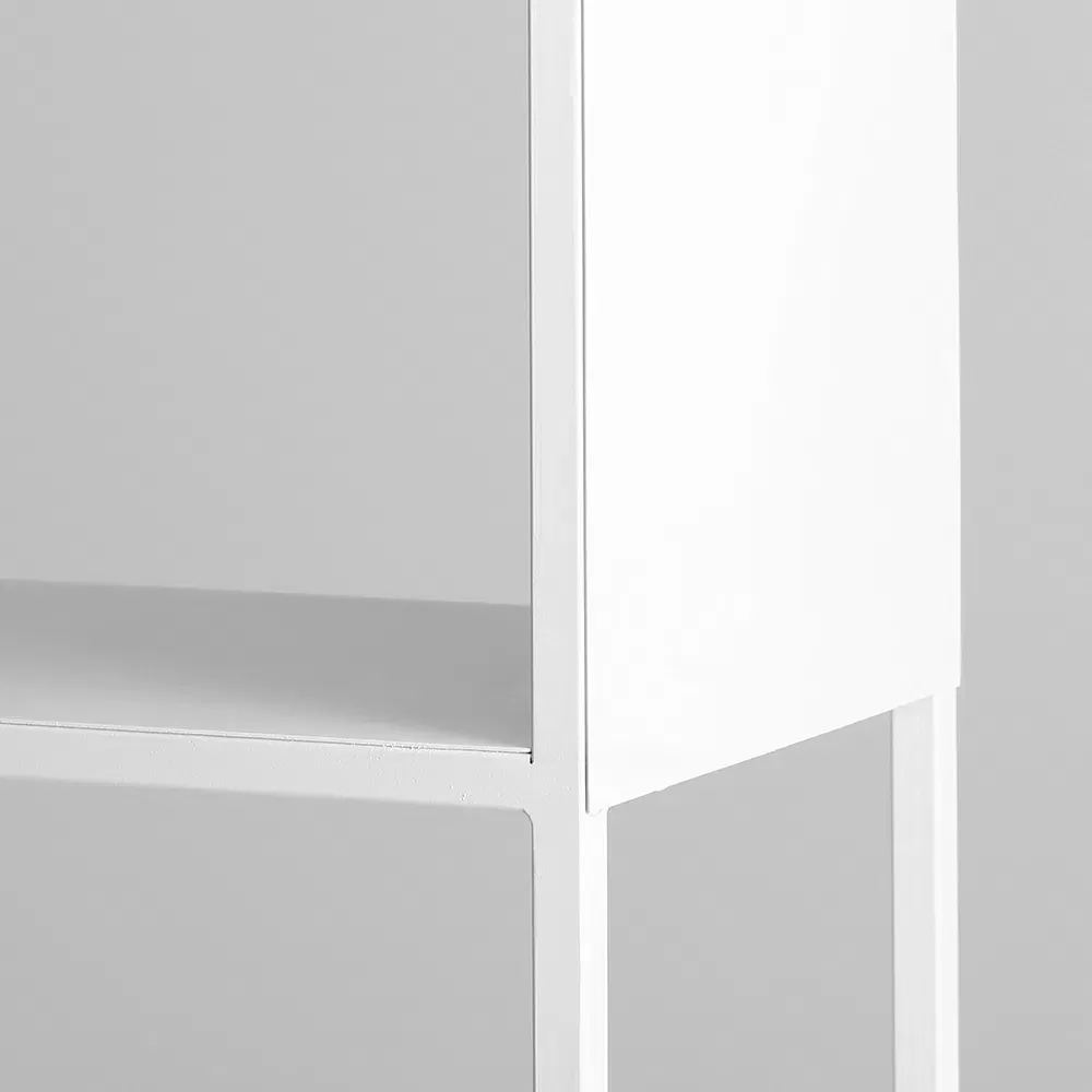 Knjižnica HYLLER SIDE metal, bijela — detalj