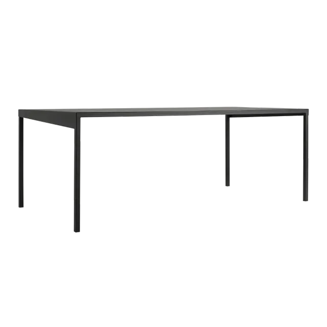 Blagovaonski stol OBROOS metal 180 - crna 180×90×74 | V&B Casa