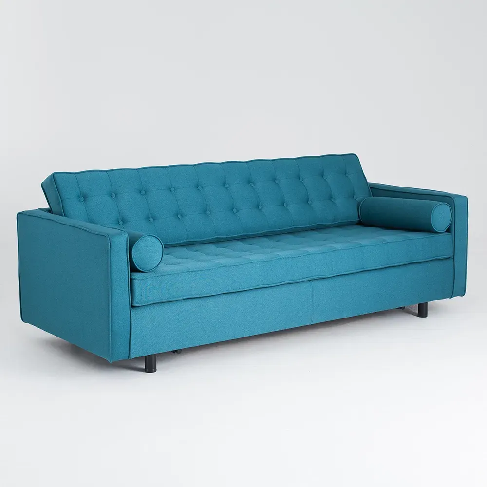 Trosjed krevet sofa TOPIC, Sea Breeze, crna, Sea Waves — stražnji prikaz