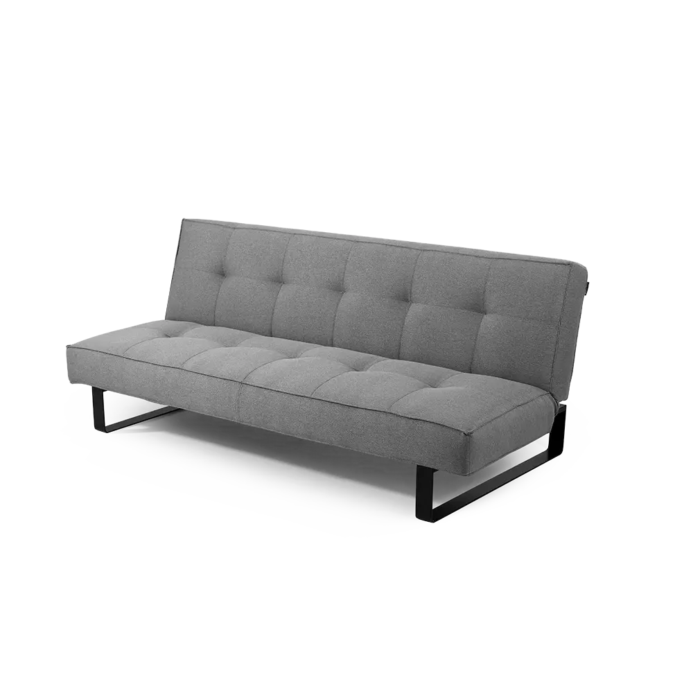 Dvosjed krevet, SLEEK, Steel, crna