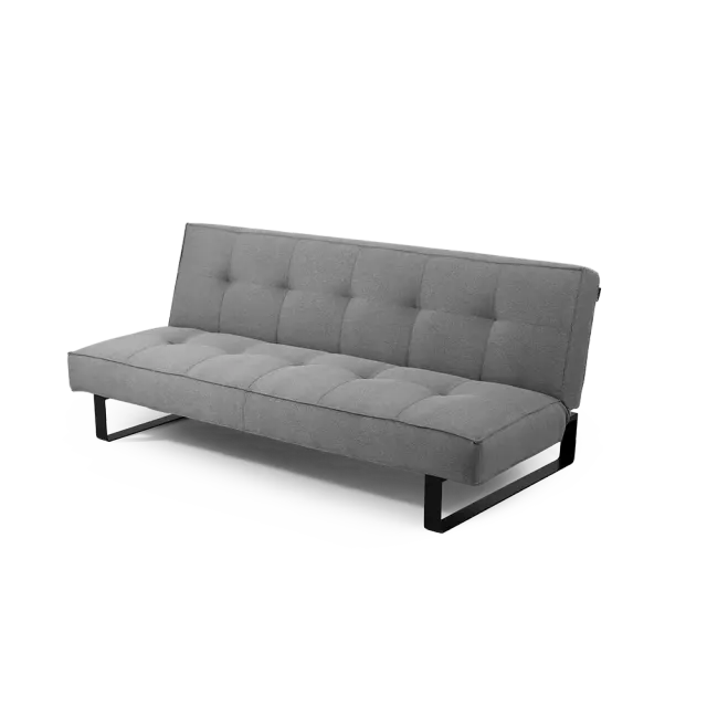 Dvosjed krevet, SLEEK, Steel, crna 177×55×80 | V&B Casa