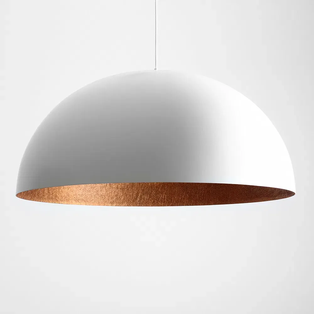 Plafonska lampa LORD 90 – bakreno-bijela — lifestyle prikaz