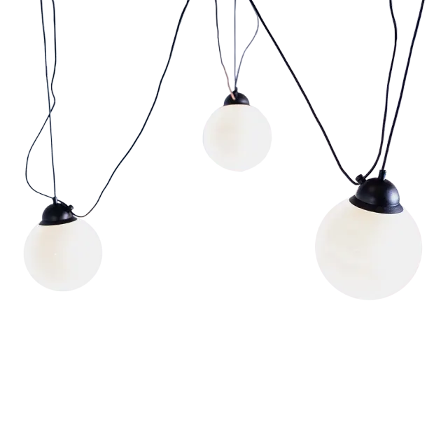 Viseća lampa POPO staklo M 3 - crna 20 | V&B Casa