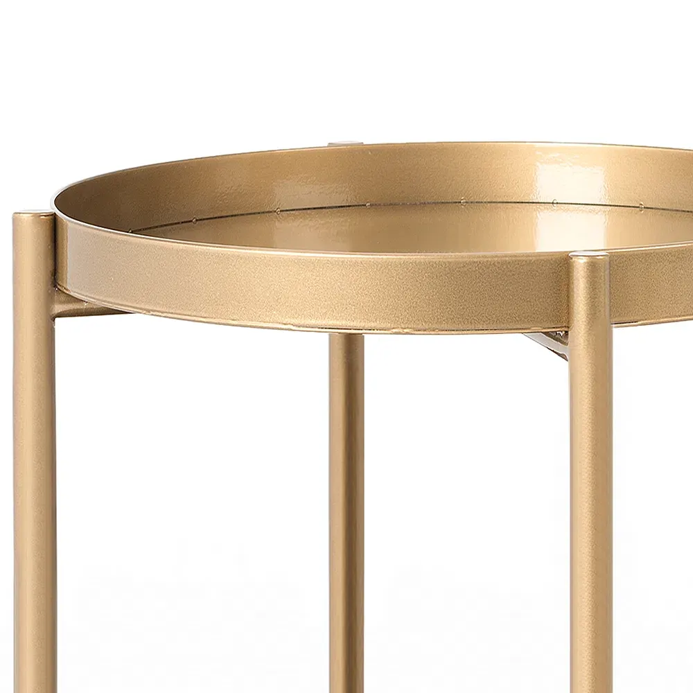 Klub stol HANNA metal 40-1F – zlatna — detalj