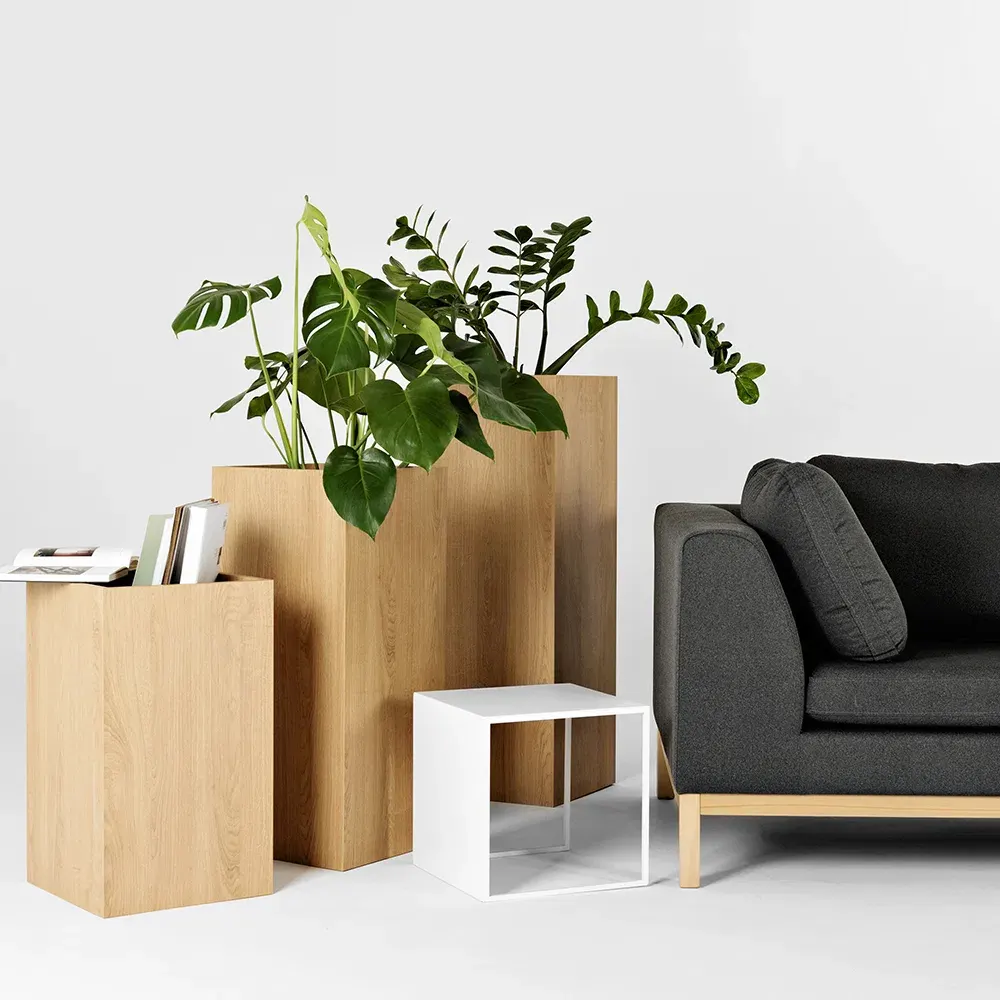 Flower Pot PALMUS – hrast(3395), drvo — gornji prikaz