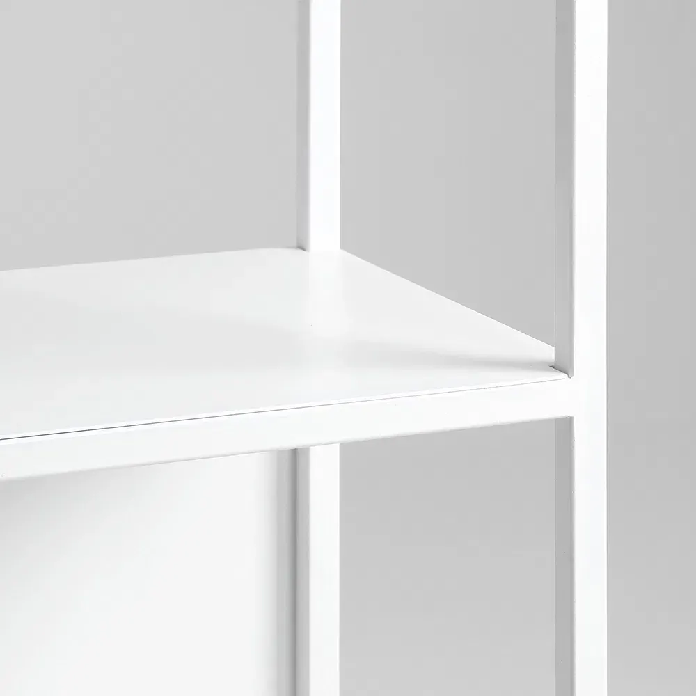 Stalak za knjige HYLLER SIDE metal, bijela — detalj