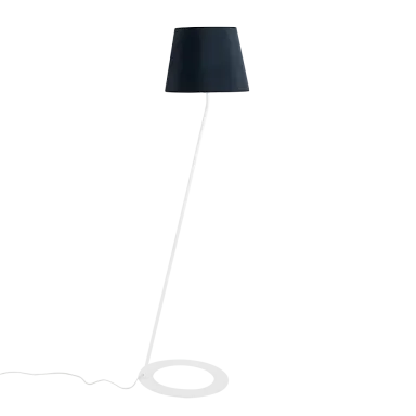 Podna lampa SHADE lampa- crna SHADE bijela noga, bijela/crna
