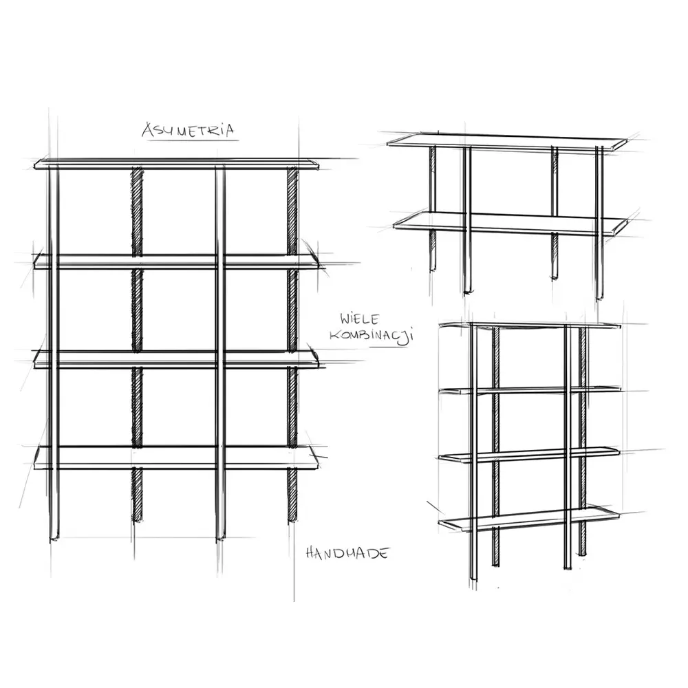 Konzolni stol RAVE BASIC 3F 110 – crna(7919), zlatna — lifestyle prikaz