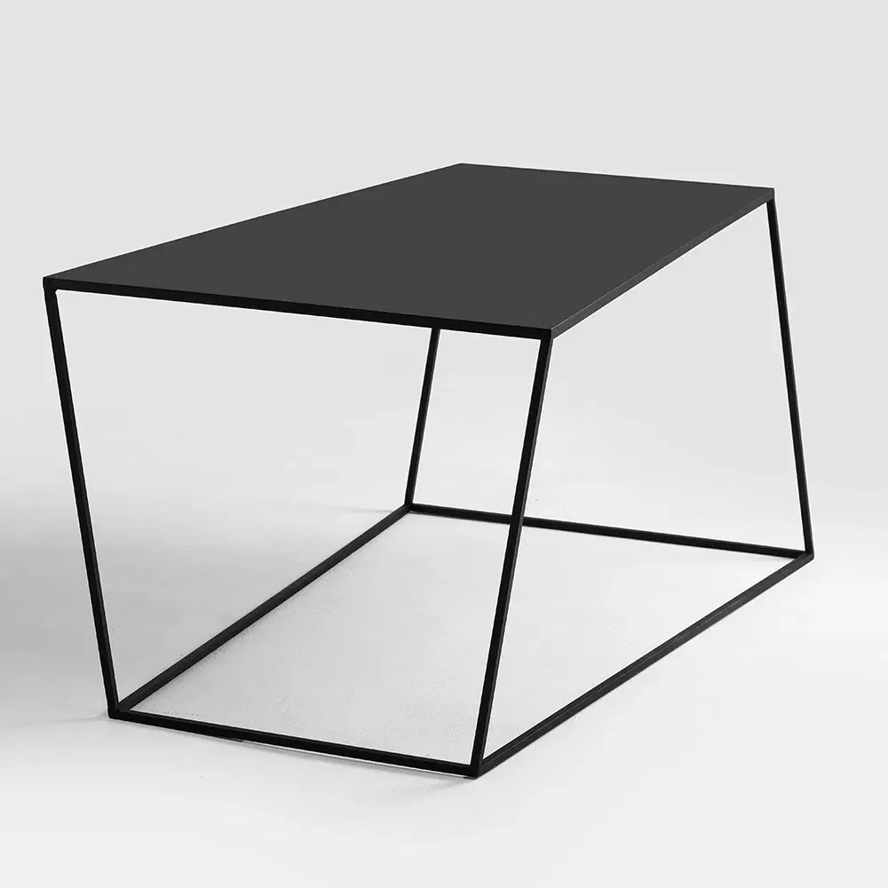 Klub stol ZAK metal 100, crna — lifestyle prikaz