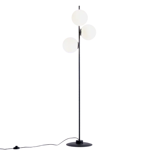 Podna lampa BOBLER - crna