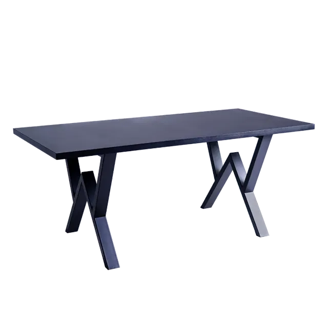 Blagovaonski stol VW 160 - crna 160×80×75 | V&B Casa