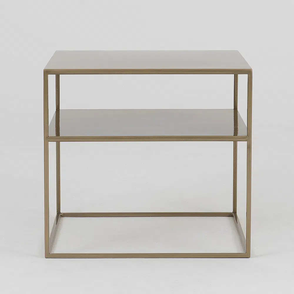 Klub stol TENSIO 2 FLOOR metal 50 – zlatna — lifestyle prikaz