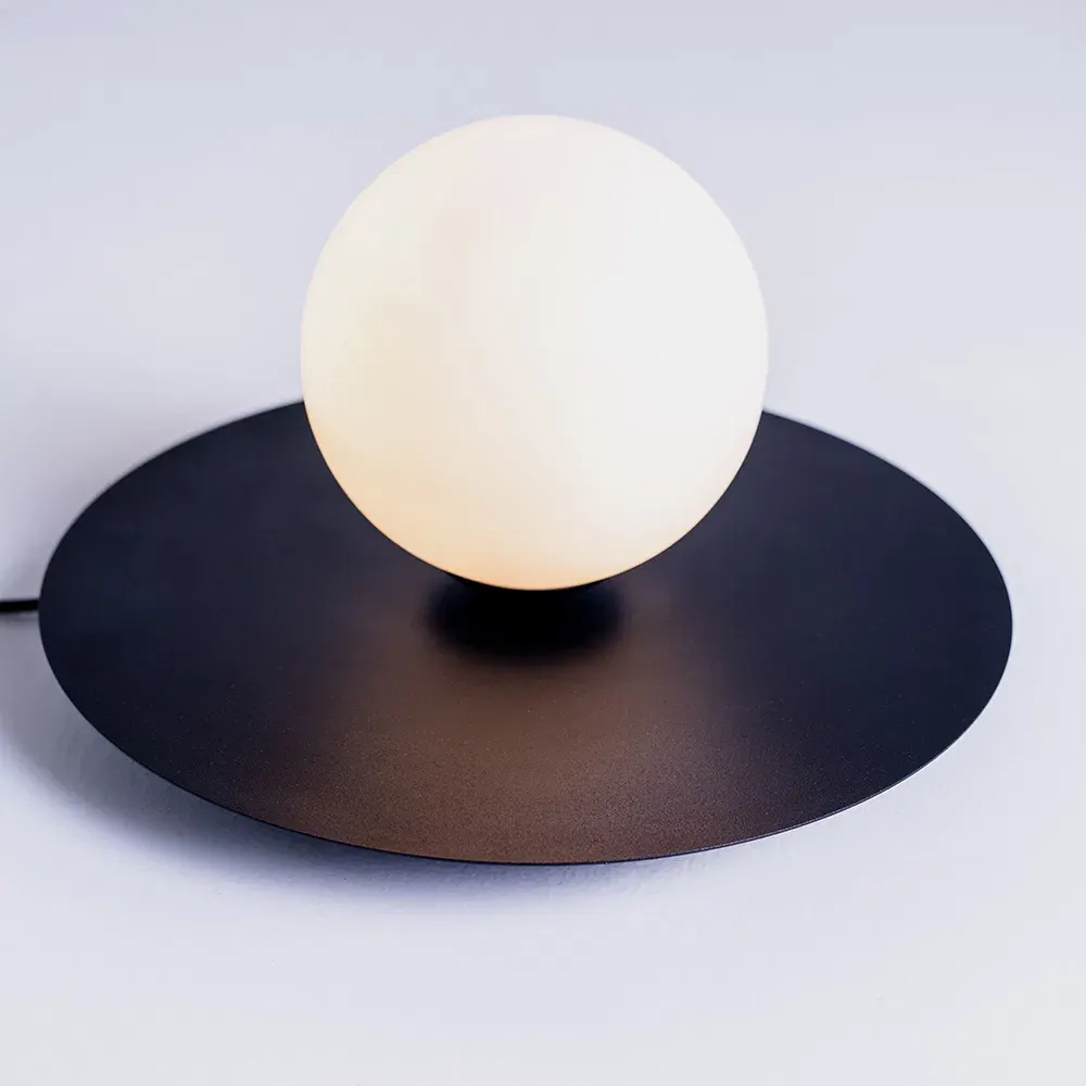 Stol lampa SKIVA BALL S – crna — gornji prikaz