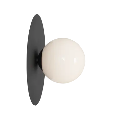 Zidna lampa SKIVA BALL M - crna
