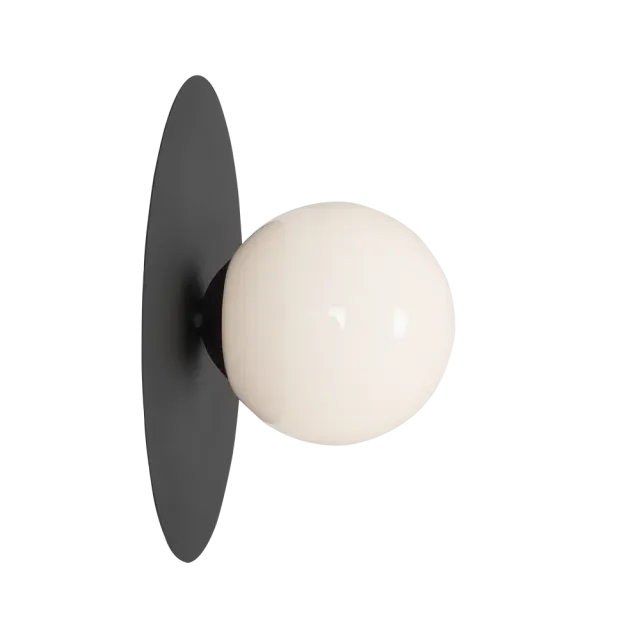 Zidna lampa SKIVA BALL M - crna