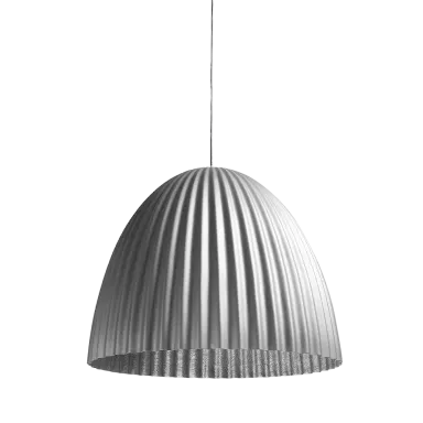 Viseća lampa PLISSART L - srebrna