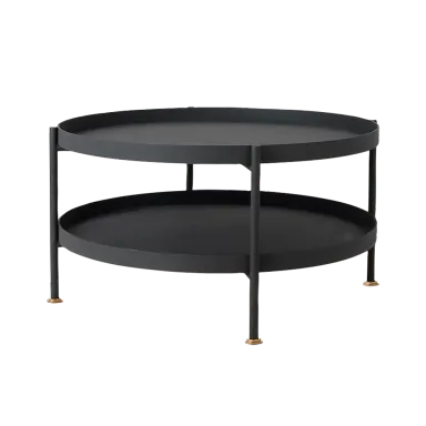 Klub stol HANNA metal 60-2F - crna