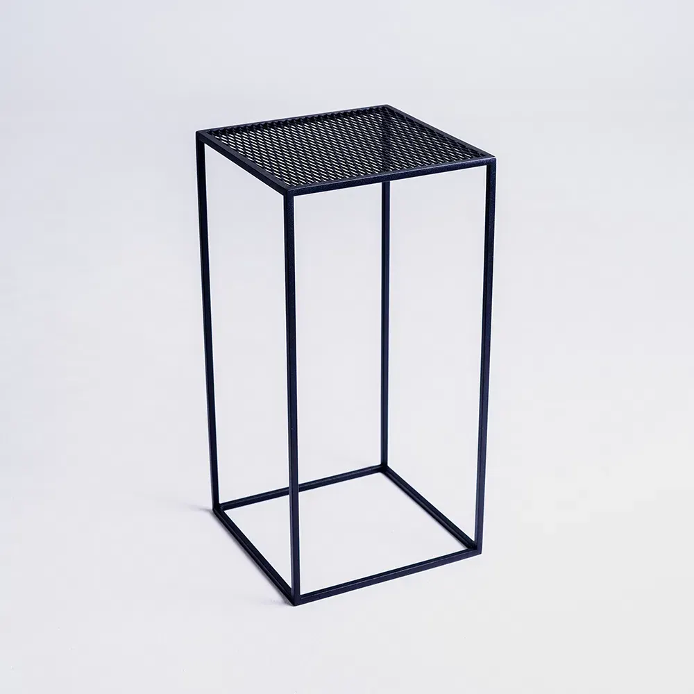 Klub stol MATRIX metal 30 – crna — gornji prikaz