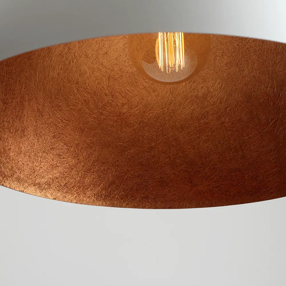 Plafonska lampa LORD 50 – bakreno-bijela — gornji prikaz