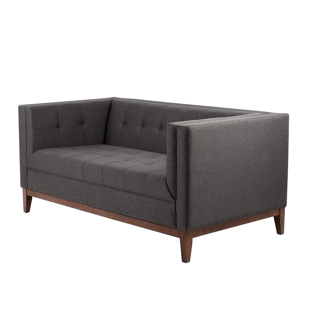 Dvosjed krevet BY TOM, Carbon, orah