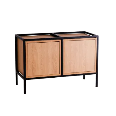 Regal SKAP 2R1 DOOR x2 - crna