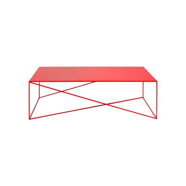 Klub stol MEMO metal 140, crvena