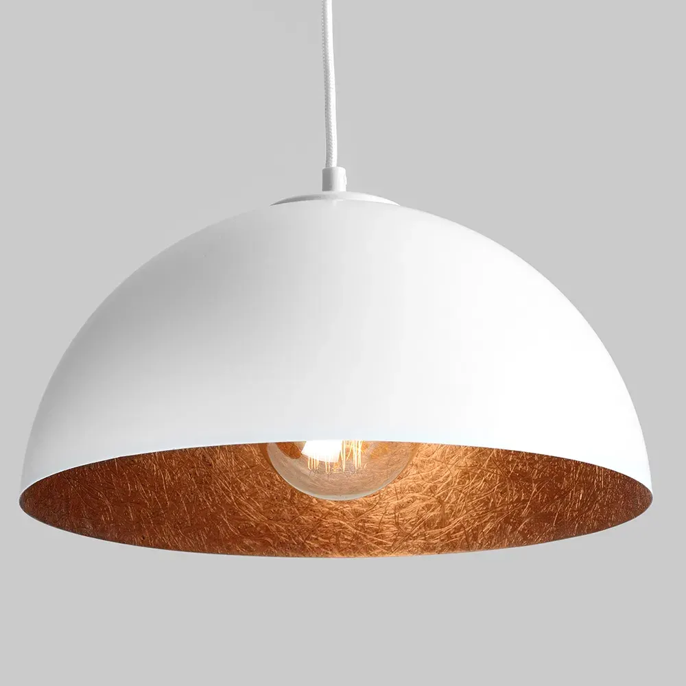 Plafonska lampa LORD 35 – bakreno-bijela — lifestyle prikaz